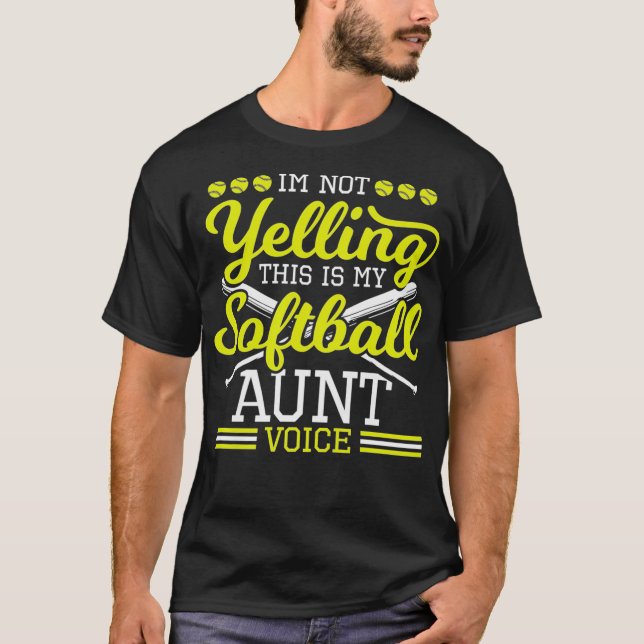 Camiseta Mulheres Esta É Minha Tia Softball Mulheres Softb (Frente)