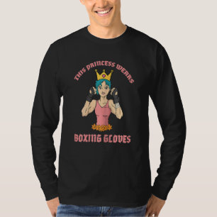 Camiseta Mulheres Esta Princesa Veste Luvas Boxando Cotação