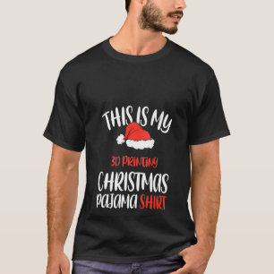 Camiseta Mulheres Este é Meu Pai Natal da Impressora 3d