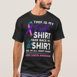 Camiseta Mulheres Este É O Meu Câncer de tiróide De Luta