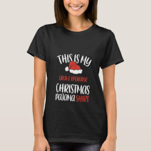 Camiseta Mulheres Este é o meu guindaste de natal