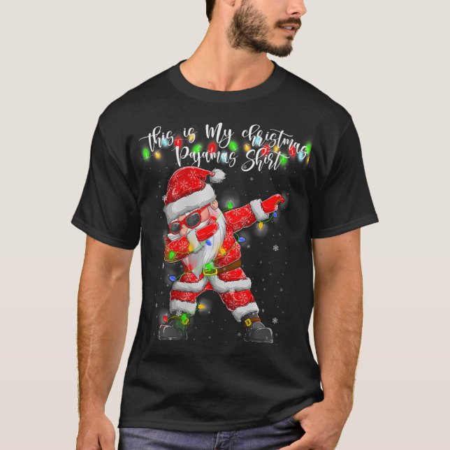 Camiseta Mulheres Este É O Meu Pajama De Natal Xmas (Frente)