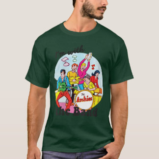Camiseta Mulheres Estou Com a Banda Archie Comics VNeck vin