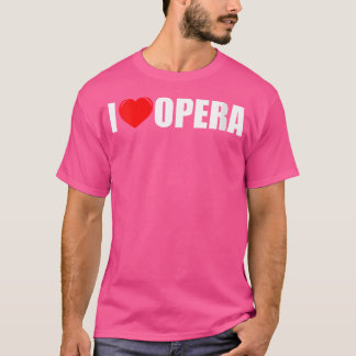 Camiseta Mulheres Eu Adoro Ópera Cantora