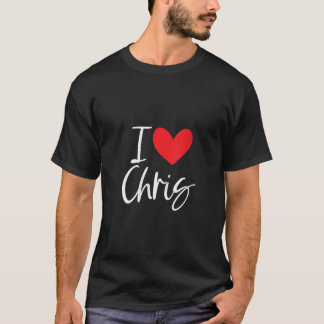 Camiseta Mulheres Eu Amo Chris Nome Menina Personalizada Mu