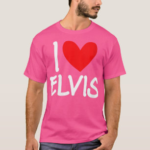 Camiseta Mulheres Eu Amo Elvis Nome Personalizado Homens Ca