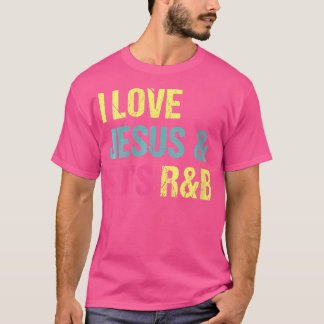 Camiseta Mulheres Eu Amo Jesus E Música Rb Rnb De 90 Ao Lov