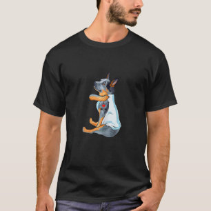 Camiseta Mulheres Eu Amo Mãe Tatuagem Boi Australiano Mãe C
