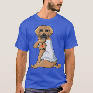 Camiseta Mulheres Eu Amo Mamãe Tatô Puggle Mamãe Cachorro A