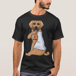 Camiseta Mulheres Eu Amo Mamãe Tatô Puggle Mamãe Cachorro M