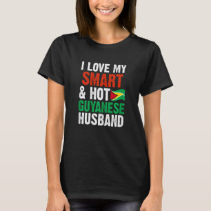 Camiseta Mulheres Eu Amo Meu Marido Guianês Inteligente E Q