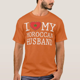 Camiseta Mulheres eu amo meu marido marroquino