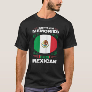 Camiseta Mulheres Eu amo minha garota mexicana México