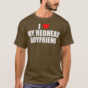 Camiseta Mulheres Eu Amo Minha Namorado Redhead Engraçada G