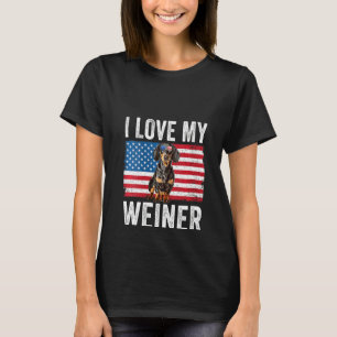 Camiseta Mulheres Eu Amo O Meu Pai De Cachorro Cachorro Mãe
