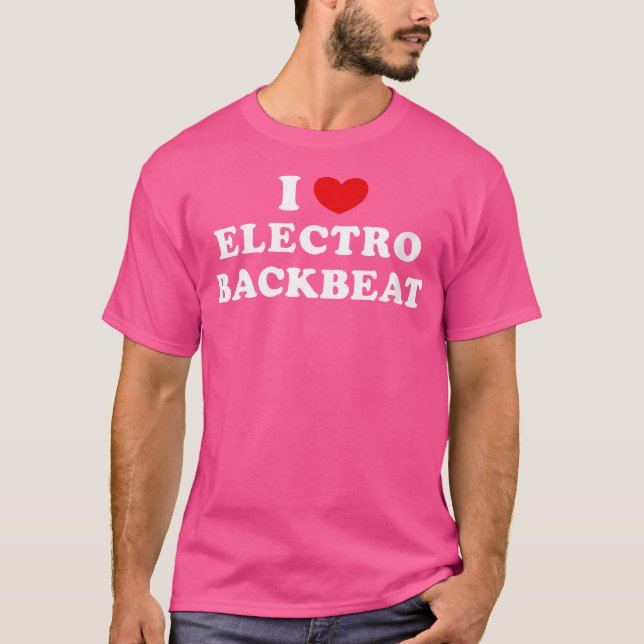 Camiseta Mulheres Eu Amo Pulso De Eletro I Coração Eletro B (Frente)