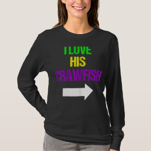Camiseta Mulheres Eu Amo Sua Mardi Gras Engraçado Masque