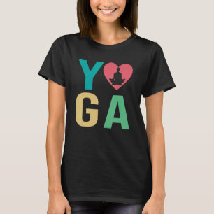 Camiseta Mulheres Eu Amo Yoga Kundalini Ashtanga Hatha Asan