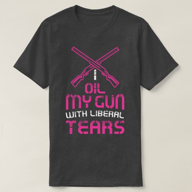 Camiseta Mulheres Eu derramo minhas armas com lágrimas libe (Frente do Design)