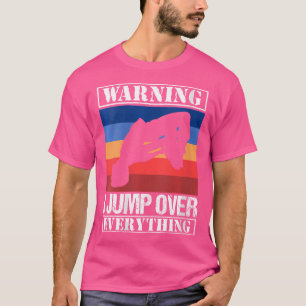 Camiseta Mulheres Eu Salto Sobre Tudo Equipamento de Parkou