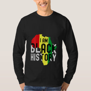 Camiseta Mulheres Eu Sou A História Negra Homens Meses Mulh