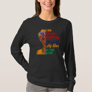 Camiseta Mulheres Eu Sou A História Negra Mulher Negra Nego