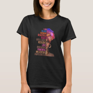 Camiseta Mulheres Eu Sou Mulher Negra História Negra Mês 20