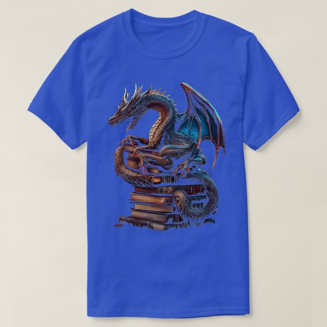 Camiseta Mulheres Eu Sou Um Dragão De Livro Não Uma Leitura (Frente do Design)
