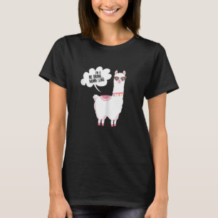 Camiseta Mulheres, eu sou um sem drama...White Mama Llama M