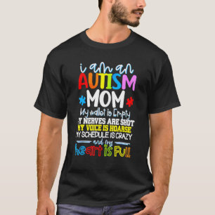 Camiseta Mulheres Eu Sou Uma Mãe Autista Minha Carteira Est