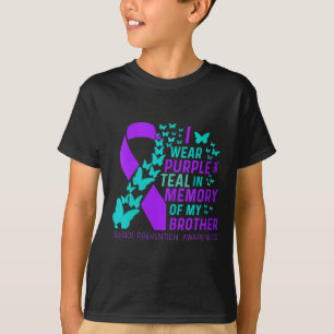 Camiseta Mulheres Eu Visto Roxo E Teto Para Meu Irmão Suici