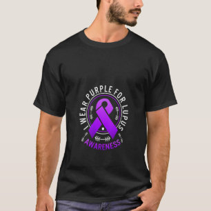 Camiseta Mulheres Eu Visto Roxo Para A Sensibilização Do Lu