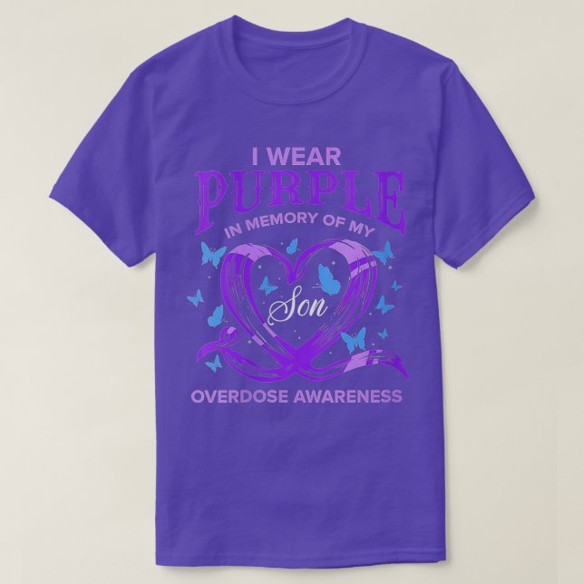 Camiseta Mulheres Eu Visto Roxo Para Minha Sensibilização P (Frente do Design)
