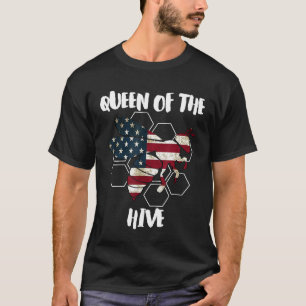 Camiseta Mulheres EUA  Rainha Abelha Rainha Da Colmeia