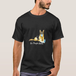 Camiseta Mulheres Ew Pessoas Germes Cão Pastor Alemão Vesti