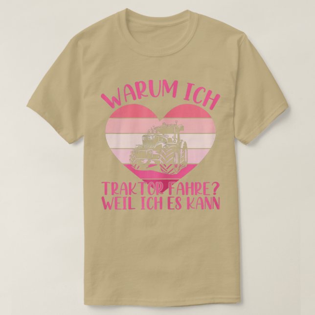 Camiseta Mulheres Fahre Traktor Weil Ich Es Kann Farmer Faz (Frente do Design)