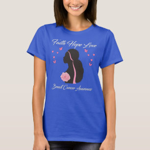 Camiseta Mulheres Faith Esperam Amar Fluxo de Consciência d