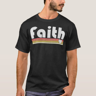 Camiseta Mulheres Faith Estilo Retroativo Inspiracional Vin