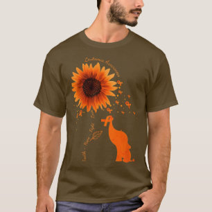 Camiseta Mulheres Faith Hope lutam amor elefante Sunflower 