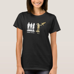 Camiseta Mulheres Falconry Ornithology Birder Falconer Norm