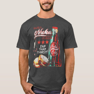 Camiseta Mulheres Fallout Video Gameake uma Pausa Nuka Cola