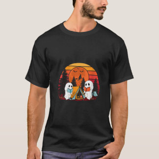 Camiseta Mulheres Fantasmas Acampando Leitura do Livro no D