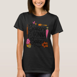 Camiseta Mulheres Fazendo Comida de passatempo de padeiro f