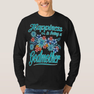 Camiseta Mulheres Felicidade é ser um Dia de as mães de M