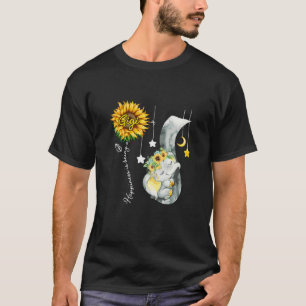 Camiseta Mulheres Feliz É Ser Uma Mãe Gigi Elefante