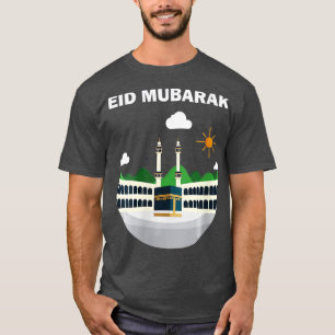 Camiseta Mulheres Feliz Eid Mubarak 2023 AlFitr AlAdha Hajj