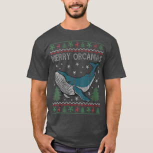 Camiseta Mulheres Feliz Natal Orcas Matadora Baleia Present