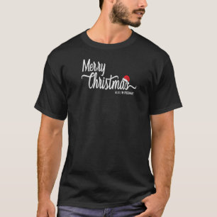 Camiseta Mulheres Feliz Natal Também Estou Grávida