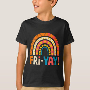 Camiseta Mulheres Feliz Sexta-feira Fri-yay Professor Escol