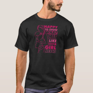 Camiseta Mulheres Felizes Em Mostrar O Que Um Ataque Como U